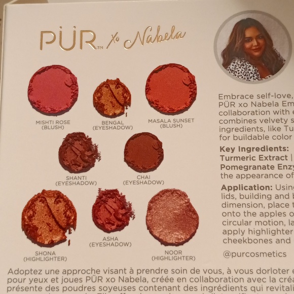 Brand new in box Pur x Nabela Embrace Your Face Eye & Cheek Palette - Picture 5 of 5
